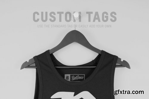 CreativeMarket - Hanging Men's Tank Top Mockups 3430790