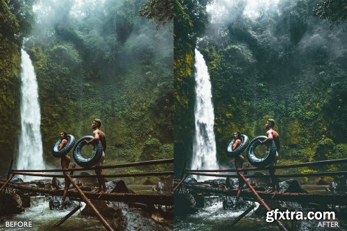 CreativeMarket - Moody Dark Green Lightroom Presets 6285007