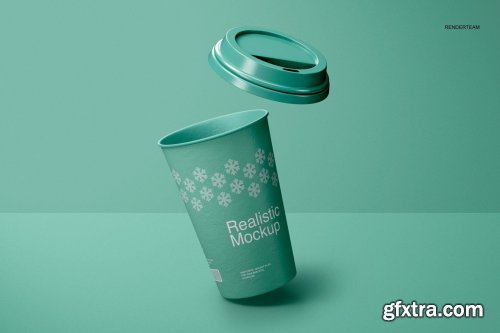 CreativeMarket - Paper Cup Mockup Set 6676518