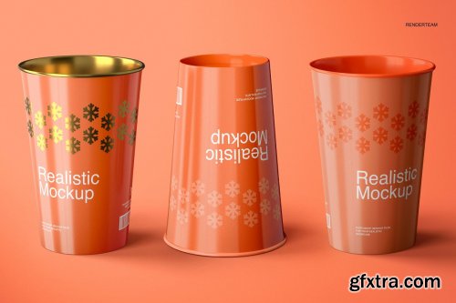 CreativeMarket - Paper Cup Mockup Set 6676518