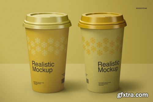 CreativeMarket - Paper Cup Mockup Set 6676518