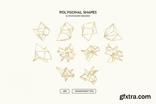 Polygonal Shapes Photoshop Brushes