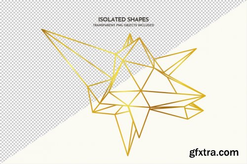 Polygonal Shapes Photoshop Brushes