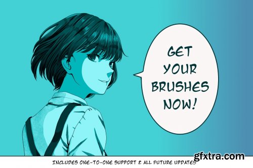 CreativeMarket - Manga Procreate Brushes & Anime Pens 5387184