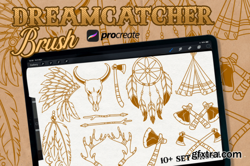 Dream Catchers brush stamp