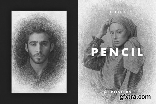 CreativeMarket - Pencil Draft Effect for Posters 6714530