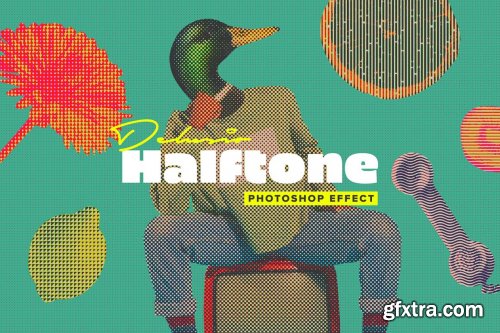 CreativeMarket - Delusio Halftone Photoshop Effect 6618287