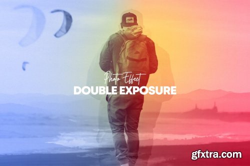 Double exposure photo effect