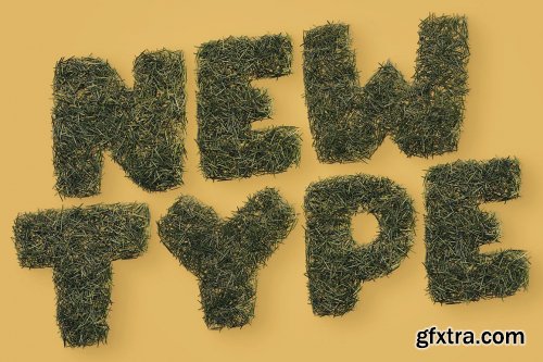 CreativeMarket - Grass Bold - 3D Lettering 6726207