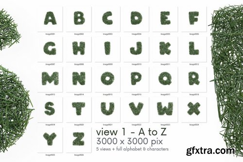 CreativeMarket - Grass Bold - 3D Lettering 6726207