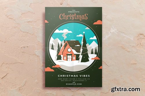 Elegant Christmas Flyer Template