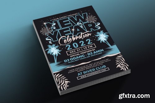 New Year 2022 Party Celebration Flyer