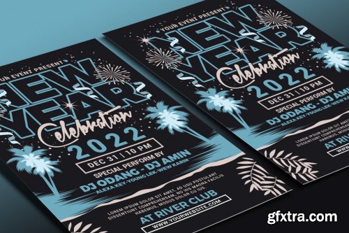 New Year 2022 Party Celebration Flyer