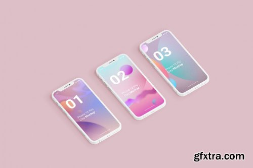 Minimal iPhone Clay Mockups Vol3