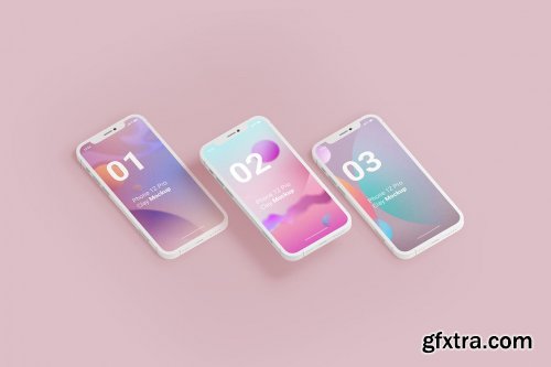 Minimal iPhone Clay Mockups Vol3