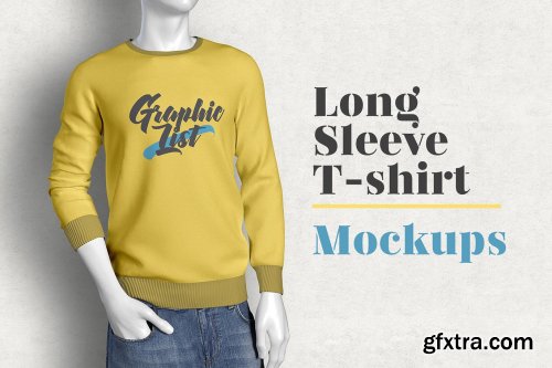 Long Sleeve T-shirt Mockups