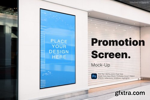 Advertisement Screen Promo Banner Mock-Up