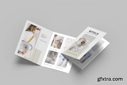 A4 Bifold Brochure Mockup