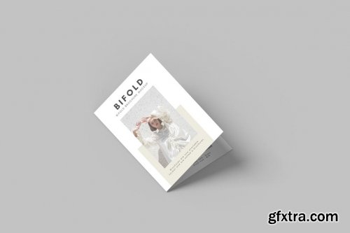 A4 Bifold Brochure Mockup