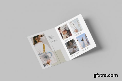 A4 Bifold Brochure Mockup