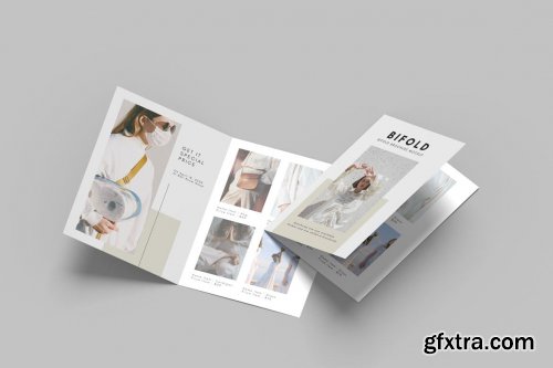 A4 Bifold Brochure Mockup