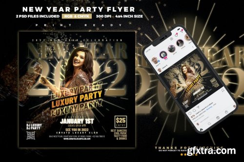 New Year Party Flyer | Luxury Party