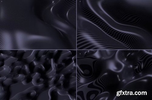 3D Abstract Wavy Lines Background