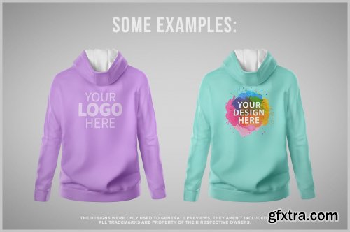 Woman's Hoodie Mockup - Back View