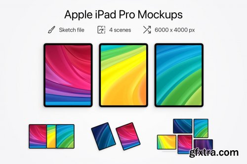 Apple iPad Pro 4 mockups