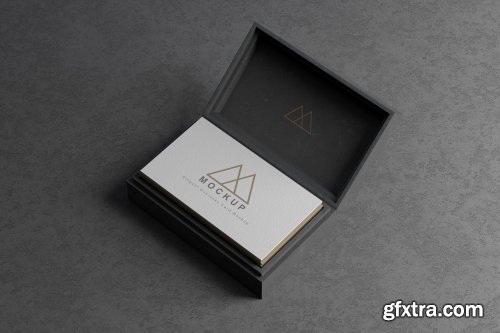 Business Card with Box Mockups