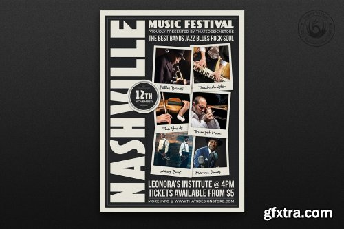 CreativeMarket - Music Festival Flyer Template V12 6726758