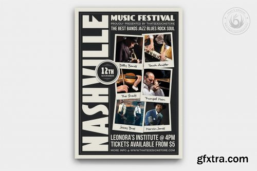 CreativeMarket - Music Festival Flyer Template V12 6726758