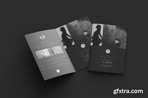 Flyer Folded A5 Mockups