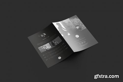 Flyer Folded A5 Mockups