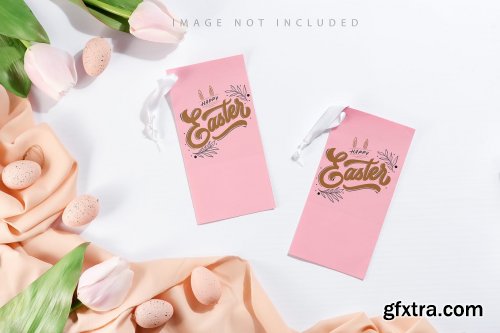  Easter textile cards Mockup