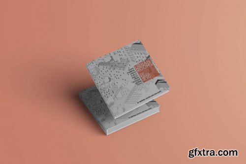 Cover Book Square Mock-Up