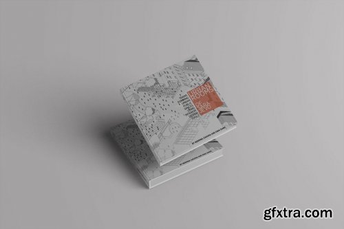 Cover Book Square Mock-Up