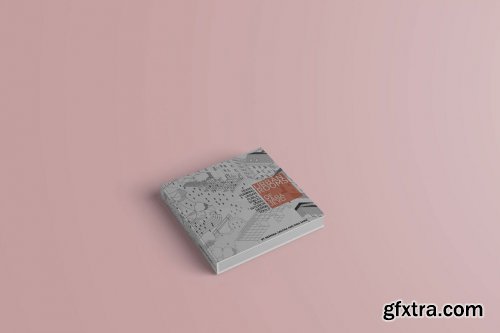 Cover Book Square Mock-Up