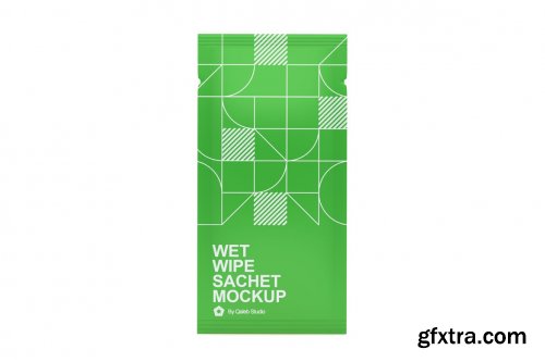 Wet Wipe Sachet Mockup