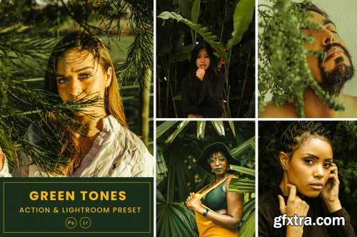 Green Tones Action & Lightrom Presets