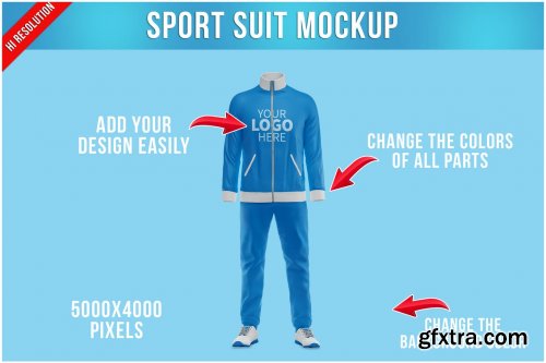 Sport suit mockup