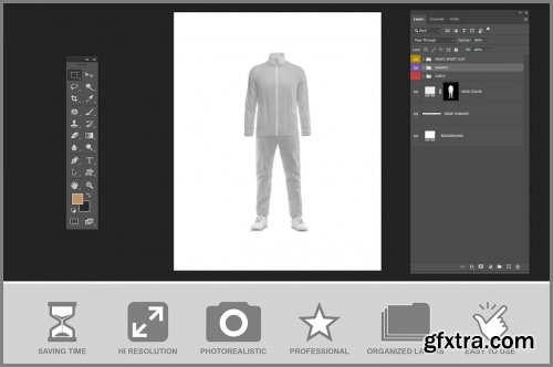 Sport suit mockup