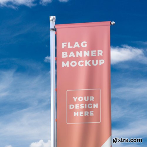 Flag Banner Mockup