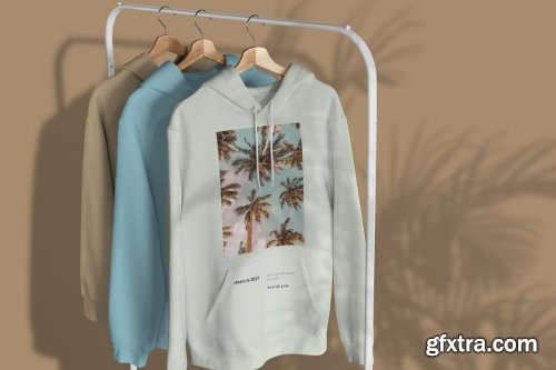 CreativeMarket - Hoodie MockUp on Hanger 6717605