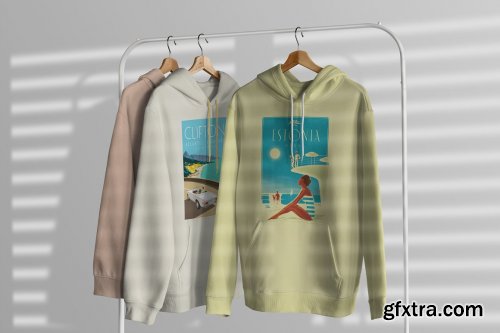 CreativeMarket - Hoodie MockUp on Hanger 6717605