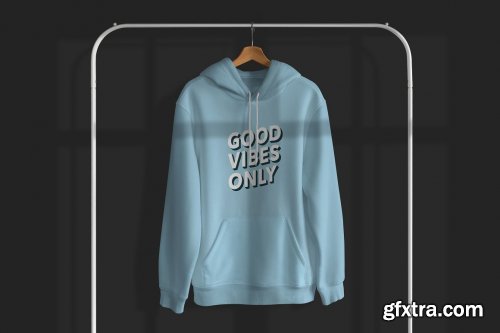 CreativeMarket - Hoodie MockUp on Hanger 6717605