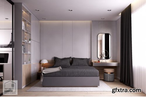 Interior Bedroom Scene Sketchup by Dang Nam Quang