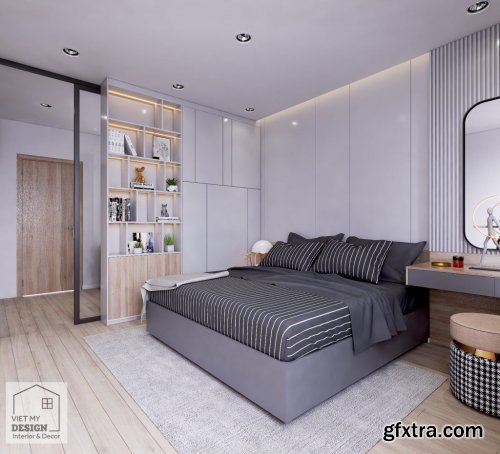 Interior Bedroom Scene Sketchup by Dang Nam Quang