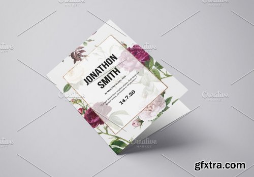 CreativeMarket - Funeral Program Template - V1075 5461605