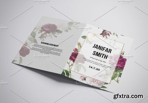 CreativeMarket - Funeral Program Template - V1075 5461605